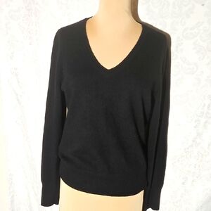 Vintage Cashmere Sweater In Black
